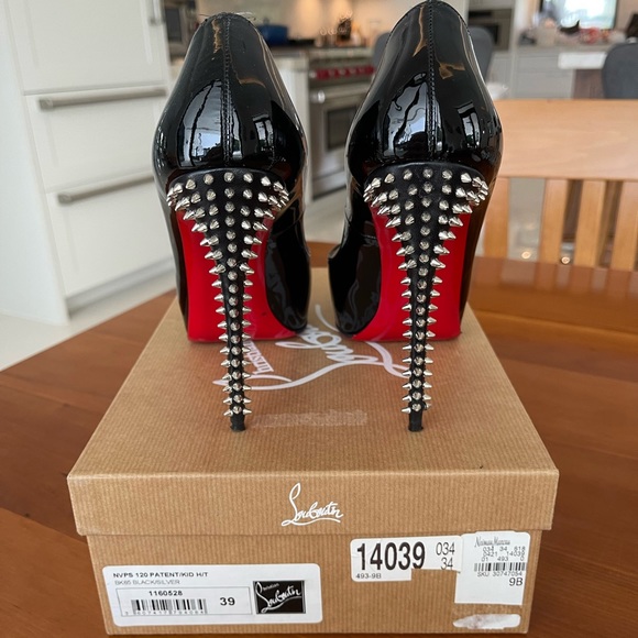 Christian Louboutin NVPS 120 PATENT/KID H/T - Picture 2 of 5